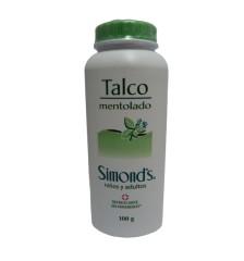 SIMONDS TALCO MENTOLADO 100G X100