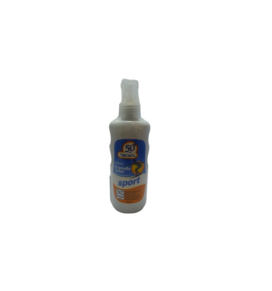 SIMONDS PANTALLA SOLAR SPORT SPF 50 190ML SPRAY SIMONDS PANTALLA SOLAR SPORT SPF 50 190ML SPRAY