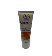 SIMONDS PANTALLA SOLAR F50+ 50ML