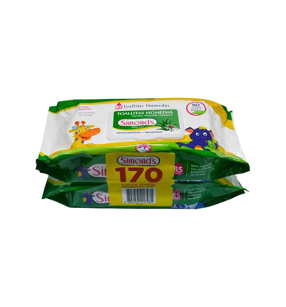 SIMONDS TOALLAS HUMEDAS ALOE 85X2
