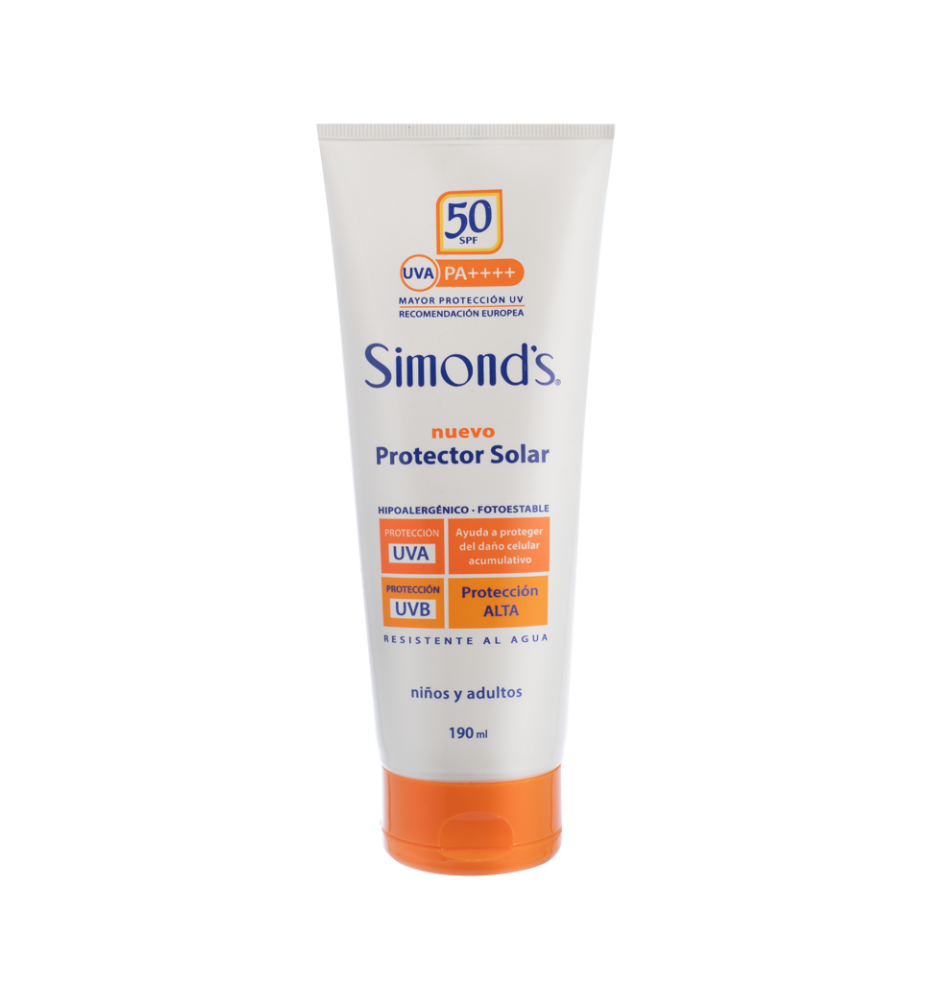 SIMONDS BLOQUEADOR SOLAR F50+ 190ML SIMONDS BLOQUEADOR SOLAR F50+ 190ML