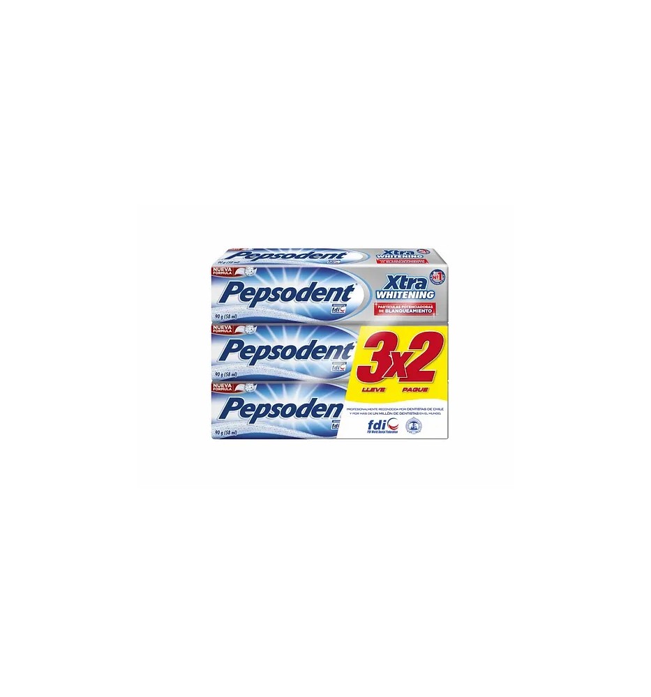PACK PEPSODENT XTRA WHIT. PAS.X90G 3X2