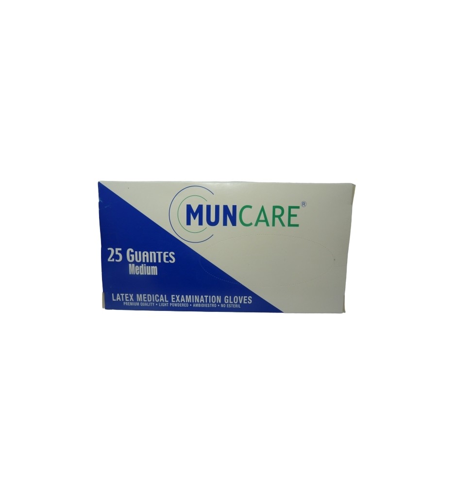 GUANTES LATEX EXAMINACION MUNCARE X25 GUANTES LATEX EXAMINACION MUNCARE X25