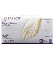 GUANTES DE EXAMINACION VINILO AMBIDIESTRO TM X 100