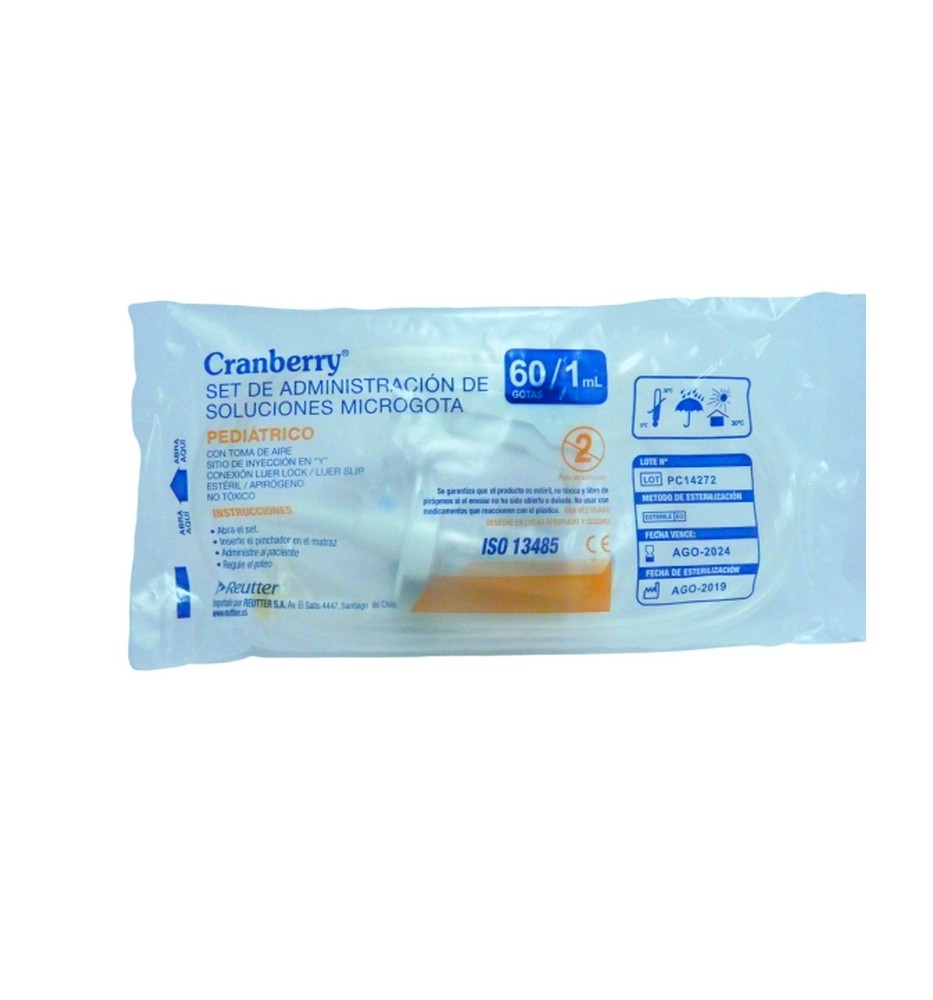 BAJADA DE SUERO MICROGOTEO 1ML GOTAS