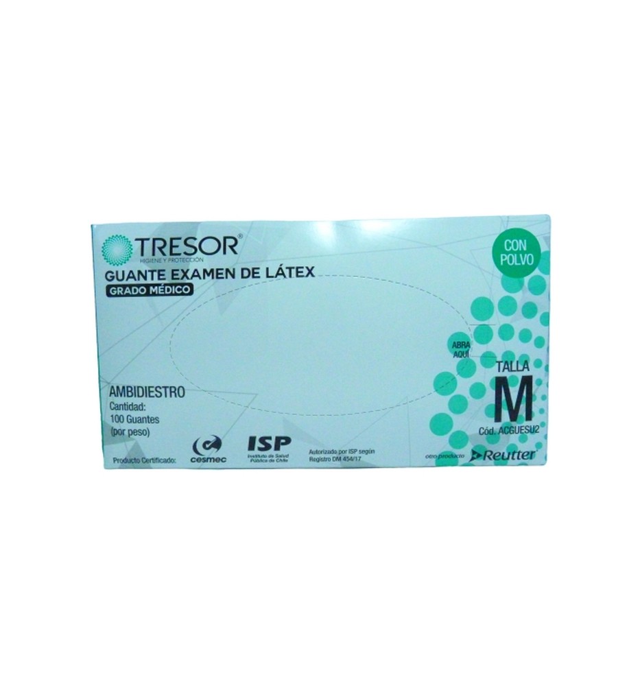 GUANTES DE LATEX AMBIDIESTRO TM X 100 GUANTES DE LATEX AMBIDIESTRO TM X 100