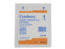 CRANBERRY GASA ESTERILIZADA 1 X 1/2 YARDA 1 UN