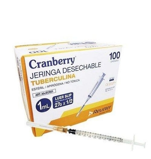 CRANBERRY JERINGA TUBER 1CC C/A 27G X 1/2