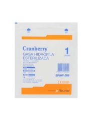 CRANBERRY GASA ESTERILIZADA 1 X 1/4 YARDA 1 UN