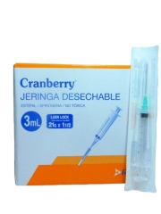 JERINGA CRANBERRY DESECHABLE 3ML X1UNID.
