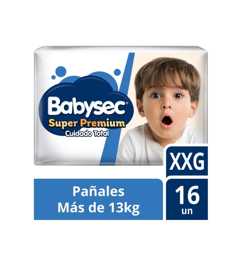 BABYSEC PAÑAL BEBE SUPER PREMIUM XXG X16