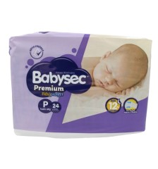 BABYSEC PAÑAL BEBE PREMIUM P X24