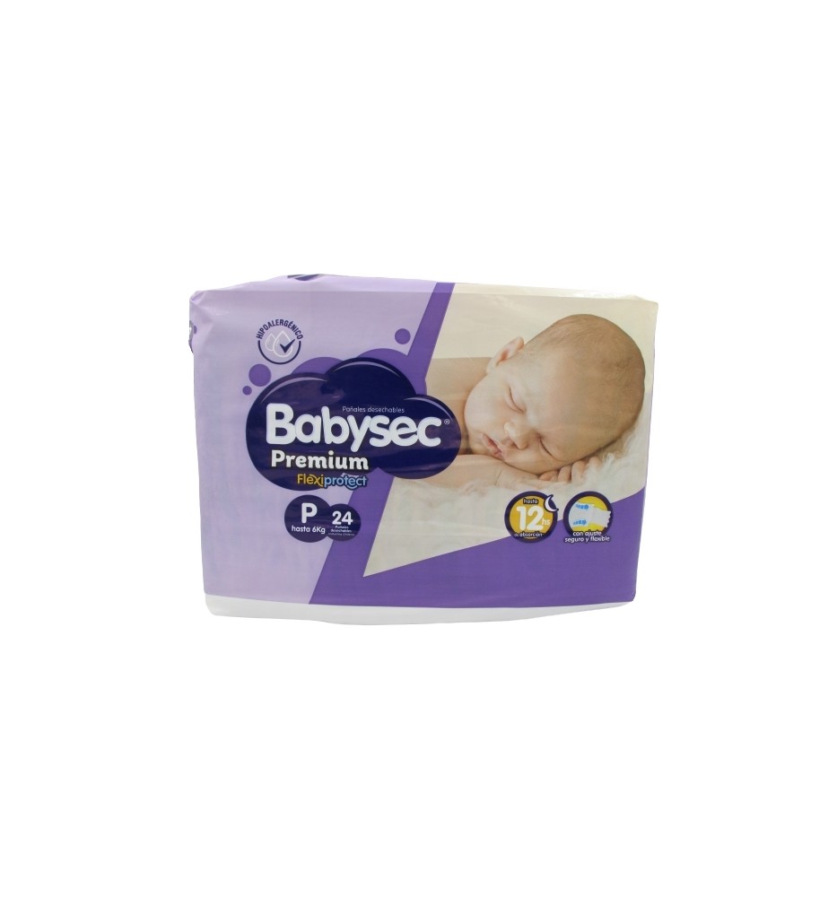 BABYSEC PAÑAL BEBE PREMIUM P X24