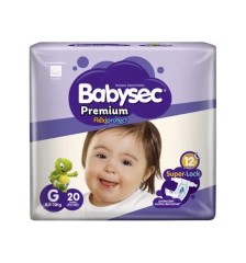 BABYSEC PAÑAL BEBE PREMIUM G X20