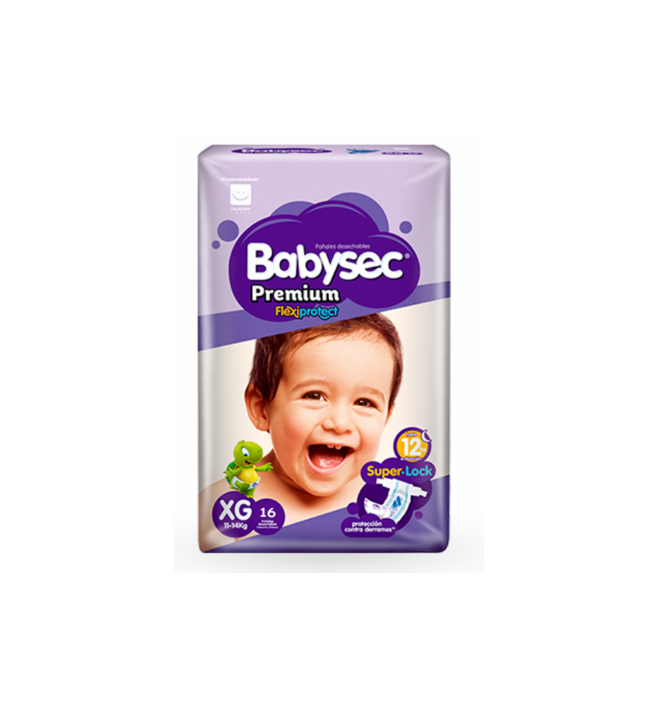 BABYSEC PAÑAL BEBE PREMIUM XG X16