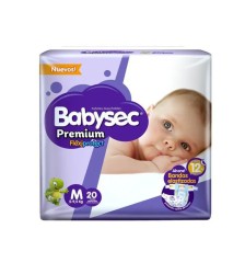 BABYSEC PAÑAL BEBE PREMIUM M X20
