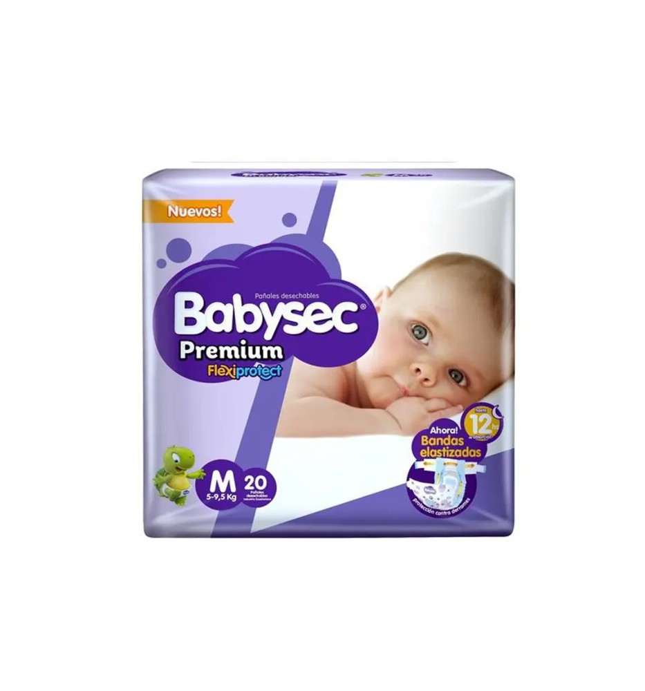 BABYSEC PAÑAL BEBE PREMIUM M X20