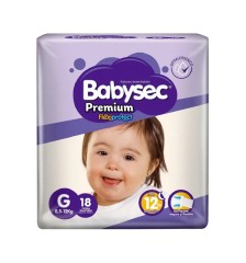 BABYSEC PAÑAL BEBE PREMIUM G X18