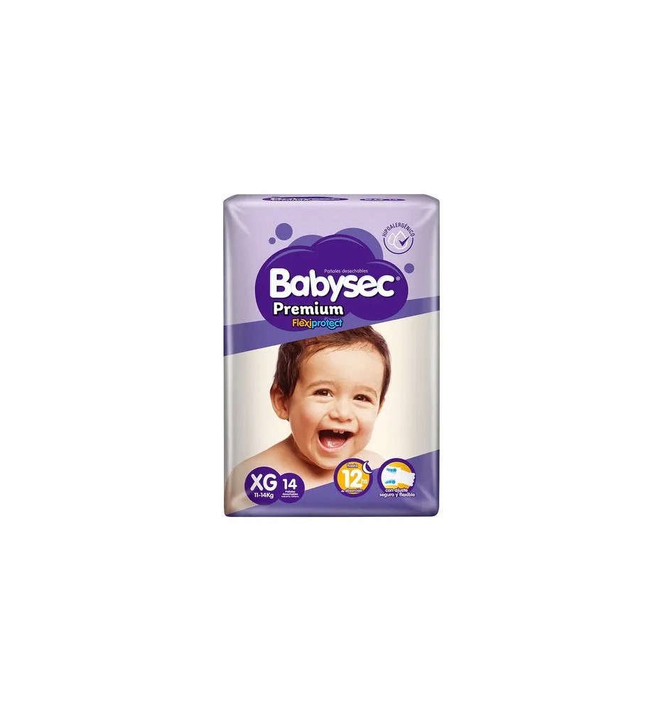 BABYSEC PAÑAL BEBE PREMIUM XG X14