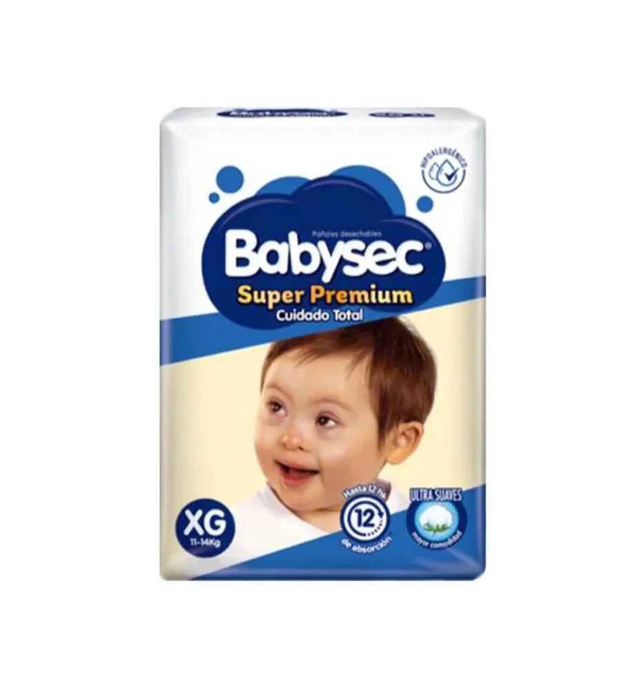 BABYSEC PAÑAL BEBE SUPER PREMIUM XG X14