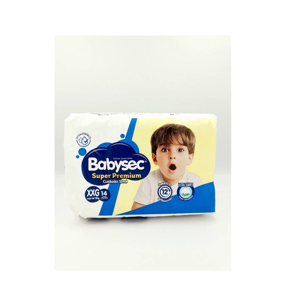 BABYSEC PAÑAL BEBE SUPER PREMIUM XXG X14