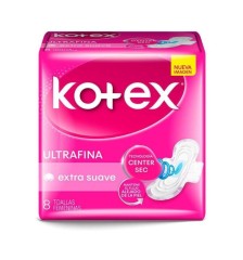 KOTEX ULTRAFINA EXTRA SUAVE C/ALAS X8