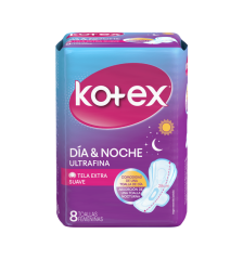KOTEX DIA Y NOCHE ULTRAFINA  X8