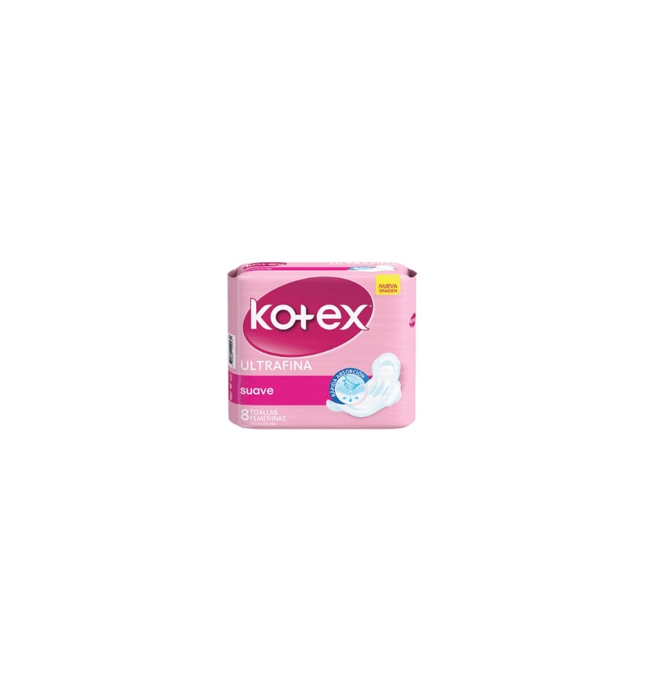 KOTEX ULTRAFINA SUAVE C/ALAS X8