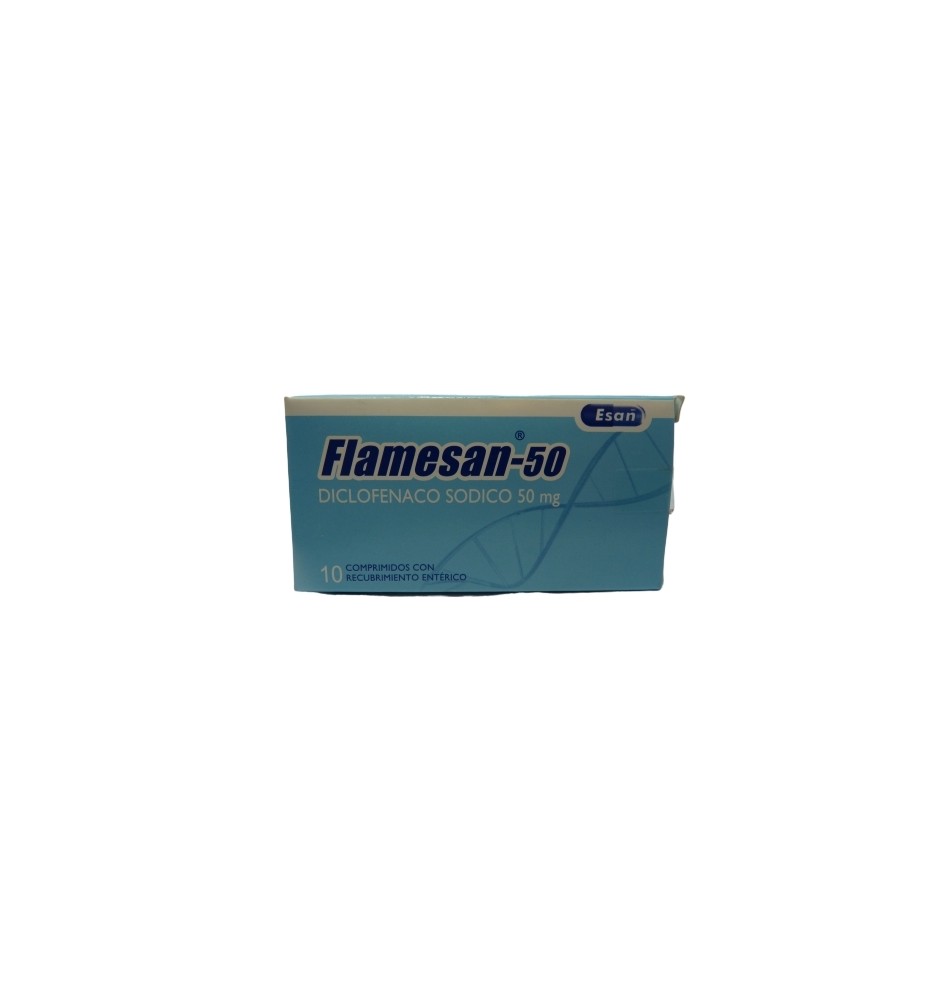 FLAMESAN 50 MG X 10 COMPRIMIDOS FLAMESAN 50 MG X 10 COMPRIMIDOS