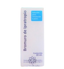 BROMURO IPRATROPIO 0.25 % X 20 ML SOLUCION PARA NEBULIZAR