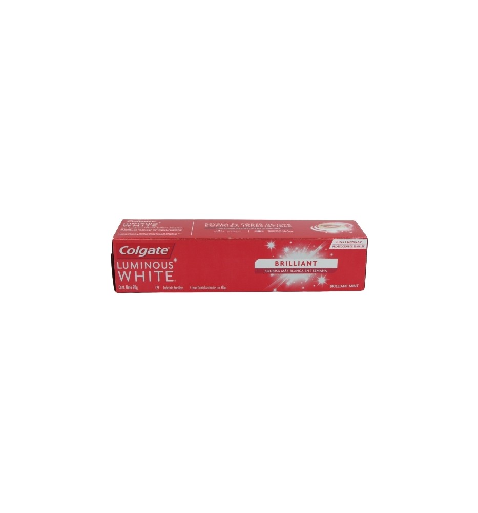 PASTA DENTAL COLGATE LUMINOUS WHITE 90G X90 PASTA DENTAL COLGATE LUMINOUS WHITE 90G X90