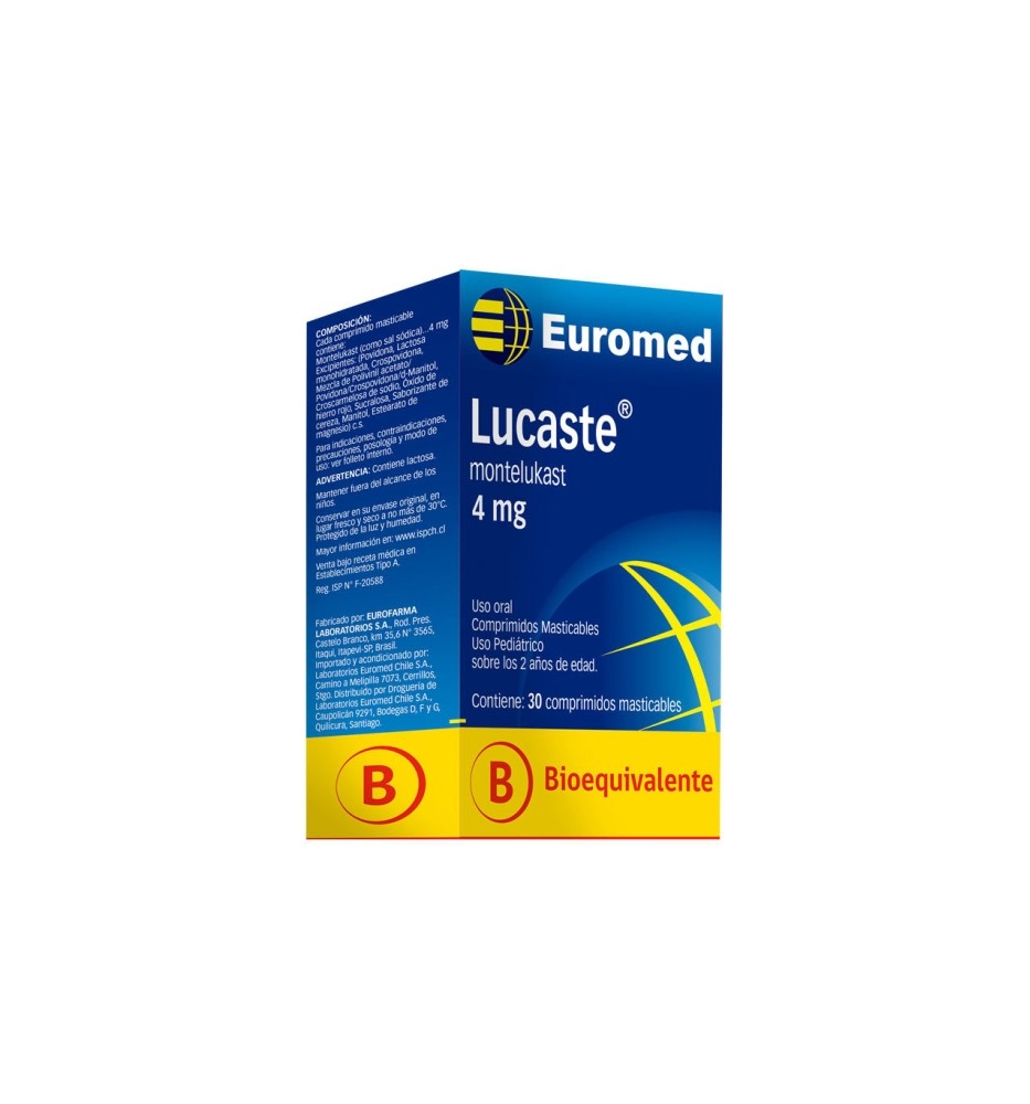 LUCASTE 10 MG X 30 COMPRIMIDOS LUCASTE 10 MG X 30 COMPRIMIDOS