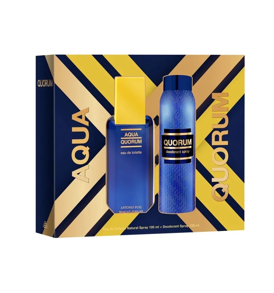 AQUA QUORUM EDT 100 + DES 150 AQUA QUORUM EDT 100 + DES 150