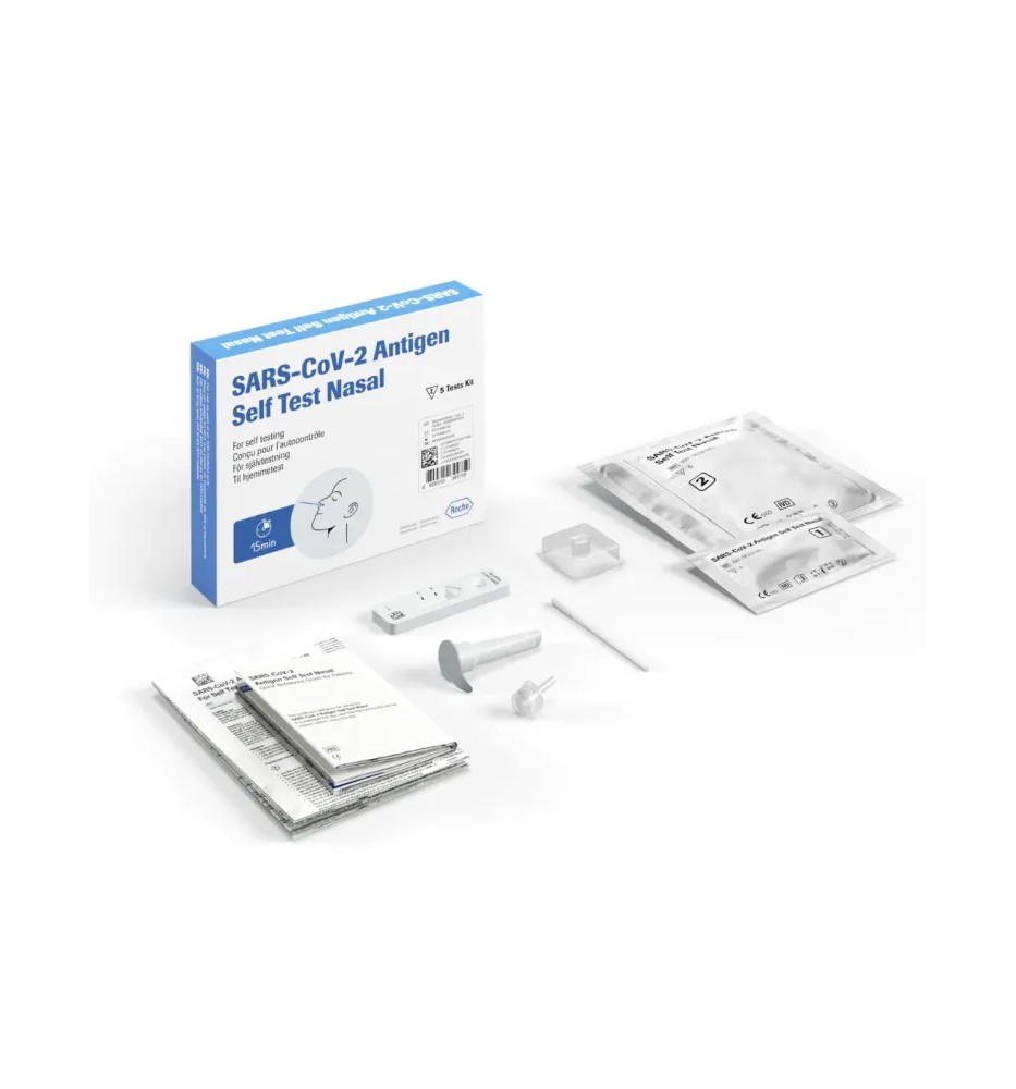 TEST RAPIDO COVID-19 ROCHE NASAL X5 TEST RAPIDO COVID-19 ROCHE NASAL X5