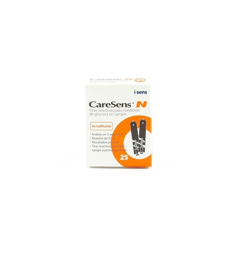 CINTAS DE GLICEMIA CARESENS N CAJA X 50