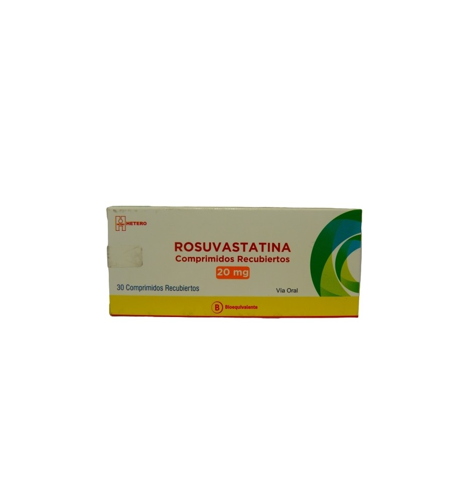 ROSUVASTATINA CALCICA 20MG X30 COMPRIMIDOS ROSUVASTATINA CALCICA 20MG X30 COMPRIMIDOS