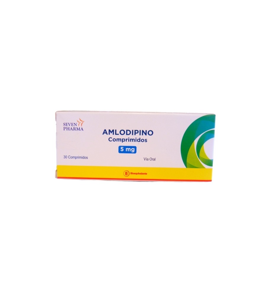 AMLODIPINO 5 MG X 30 COMPRIMIDOS AMLODIPINO 5 MG X 30 COMPRIMIDOS