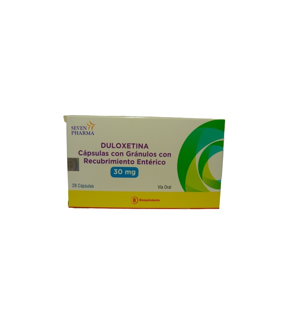 DULOXETINA 30 MG X 28 CAPSULAS DULOXETINA 30 MG X 28 CAPSULAS