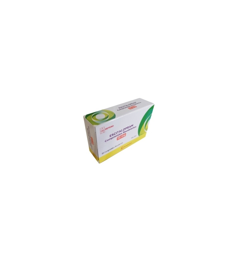 ESCITALOPRAM 10 MG X30 COMPRIMIDOS RECUBIERTOS ESCITALOPRAM 10 MG X30 COMPRIMIDOS RECUBIERTOS