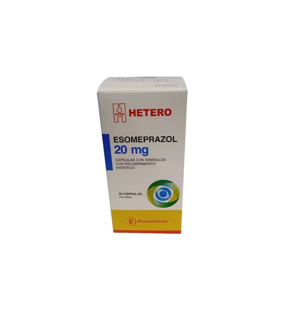 ESOMEPRAZOL 20 MG X30 CAPSULAS ESOMEPRAZOL 20 MG X30 CAPSULAS