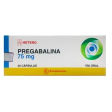 PREGABALINA 75 MG X 30 CAPSULAS
