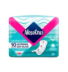 Nosotras Toalla Normal S/A Suave X10 | nosotras normal 10un