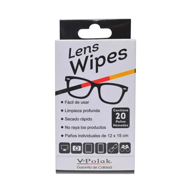 TOALLITAS DE LIMPIEZA DE LENTES V-POLAK