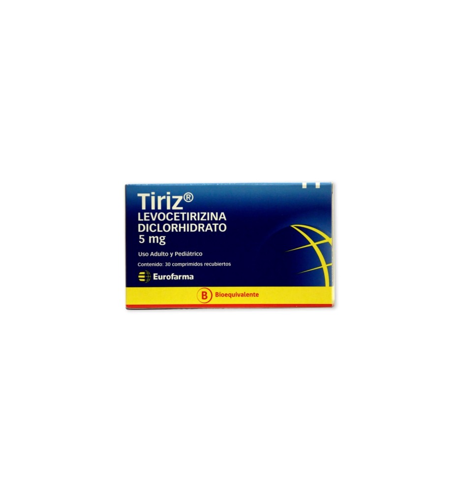 TIRIZ 5MG X30 COMPRIMIDOS RECUBIERTOS