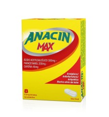 Anacin Max X 8 Com. Recubiertos | anacin max 8com