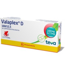 VALAPLEX D 160MG 12.5MG X30 COMPRIMIDOS