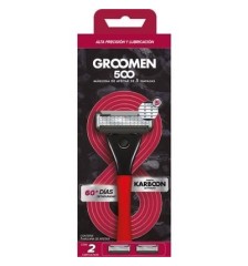 Groomen Maquina Afeitar 500 X2 Cartuchos | groomen 500 2cart
