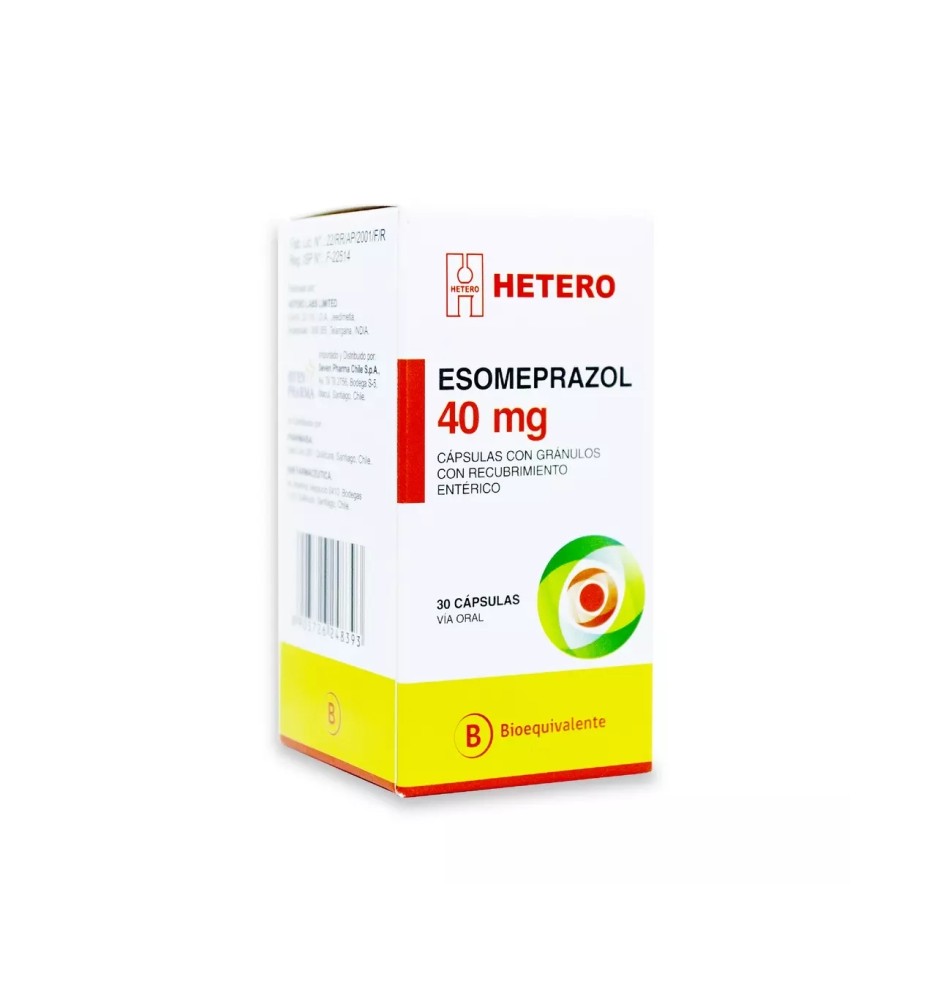 ESOMEPRAZOL 40 MG X30 COMPRIMIDOS ESOMEPRAZOL 40 MG X30 COMPRIMIDOS