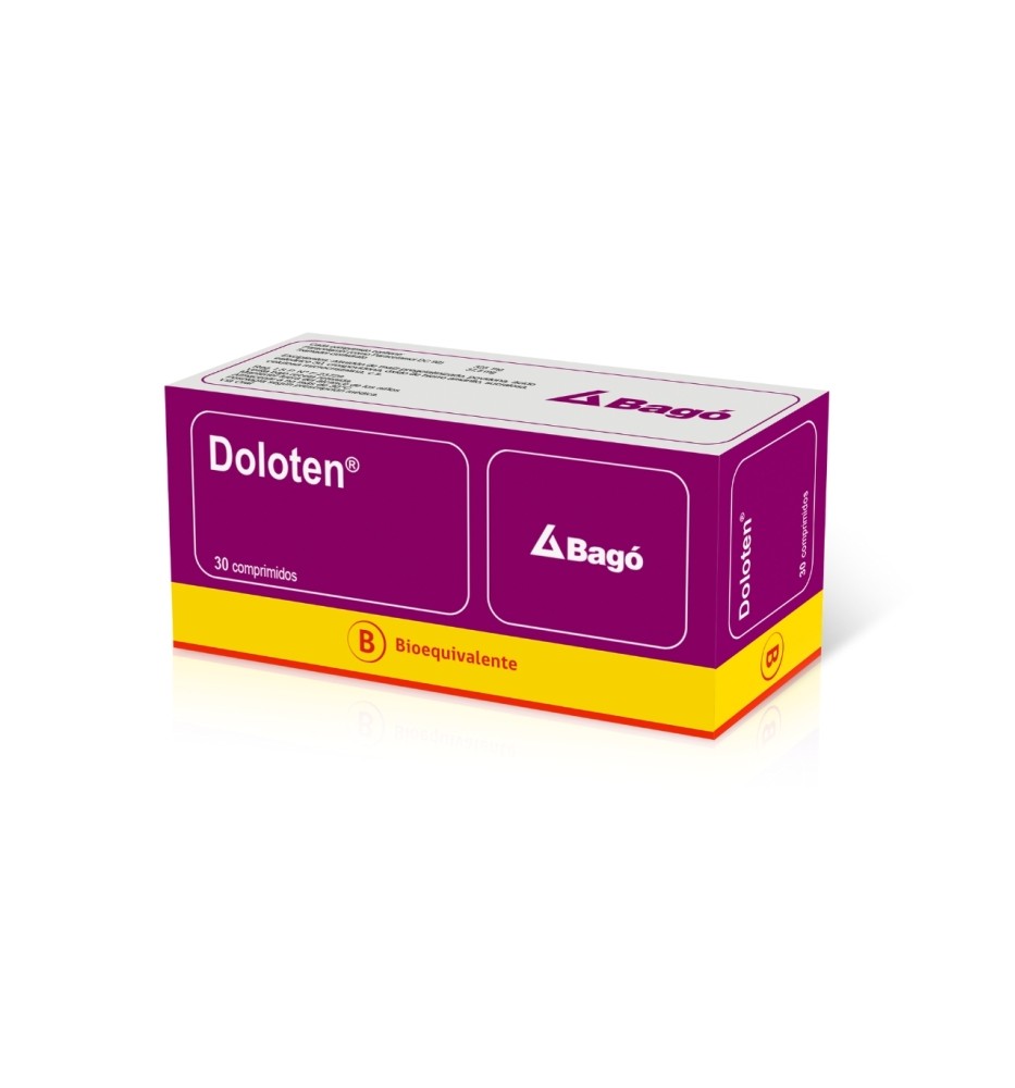 DOLOTEN, PARACETAMOL X30 COMPRIMIDOS RECUBIERTOS