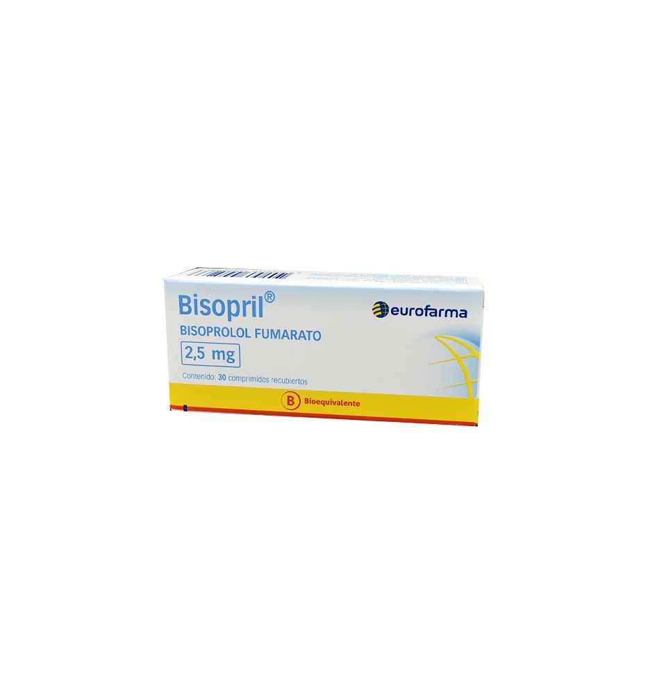 BISOPRIL 2.5 MG X 30 COMPRIMIDOS RECUBIERTOS BISOPRIL 2.5 MG X 30 COMPRIMIDOS RECUBIERTOS